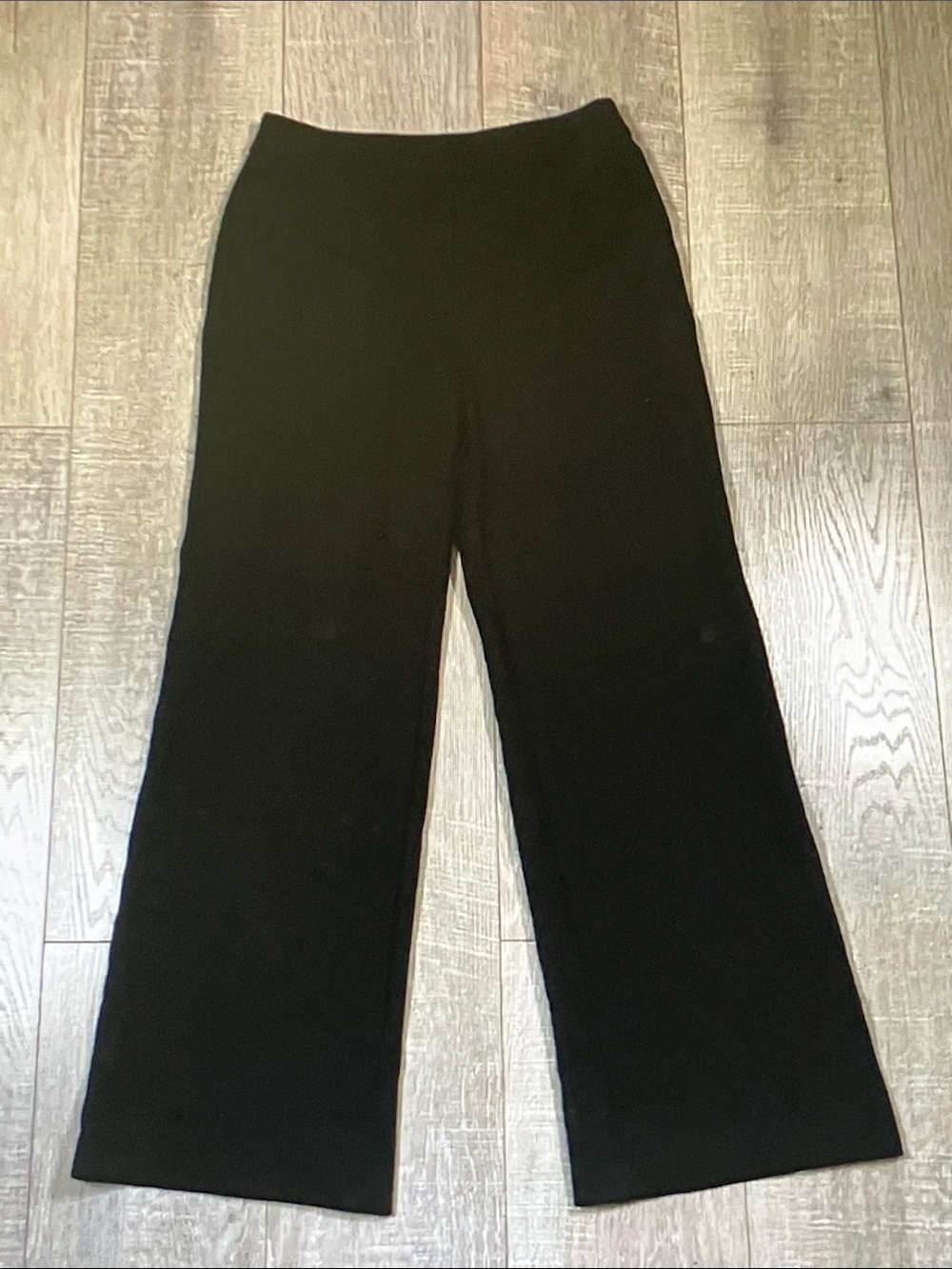 Boden Black Wide-Leg Knit Pants